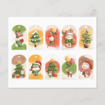 Niedlich ausgeschnittene Weihnachtscreme Geschenke