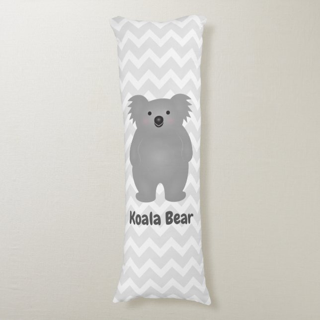 Niedlich Australia Baby Koala Bear Fügen Sie Ihren Seitenschläferkissen (Vorderseite Vertikal)