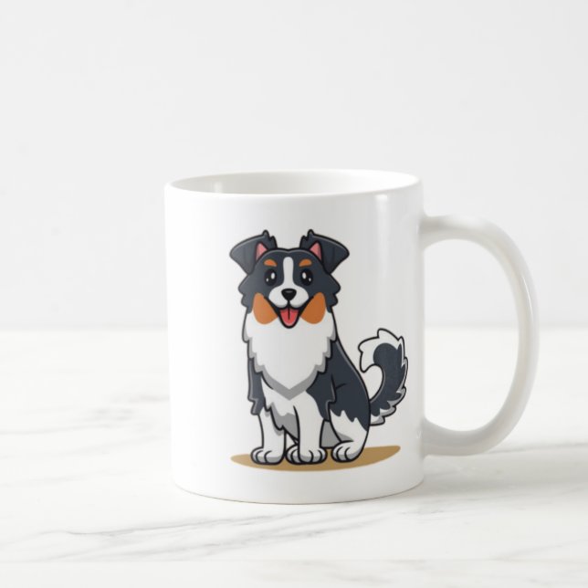 Niedlich Australischer Schäferhund-23145 Kaffeetasse (Rechts)
