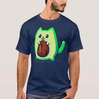 Niedlich Avocado Cat Cartoon1 T-Shirt