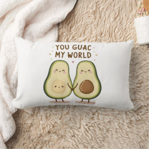 Niedlich Avocado Couple Lendenkissen