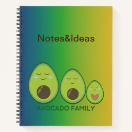 Niedlich Avocado Notizbuch
