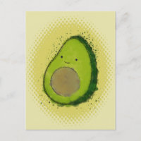 Niedlich Avocado Vintage Farbe Drucken