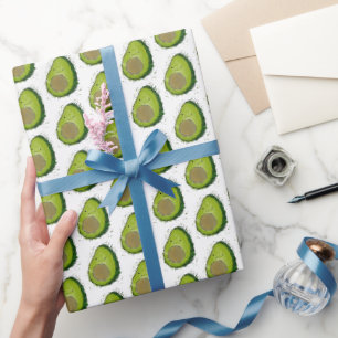 Niedlich Avocado Watercolor Geschenkpapier