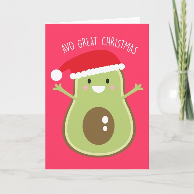 Niedlich Avocado Weihnachten Weihnachten Weihnacht (Vorderseite)