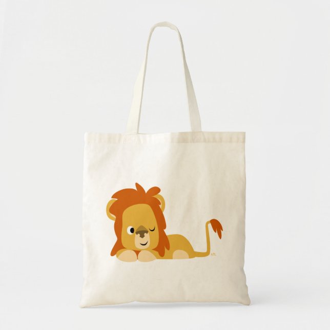 Niedlich Awake Cartoons Lion Bag Tragetasche (Vorne)