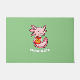 Niedlich Axolotl Lover Snaxolotl Kawaii Axolotl Fo Fußmatte