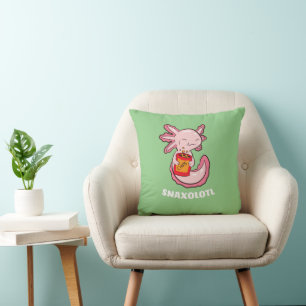 Niedlich Axolotl Lover Snaxolotl Kawaii Axolotl Fo Kissen