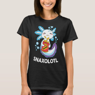 Niedlich Axolotl Snaxolotl Axolotl Food Salamander T-Shirt