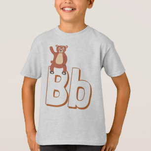 Niedlich B Für Bären - Kinder ABCD Englisch Alphab T-Shirt