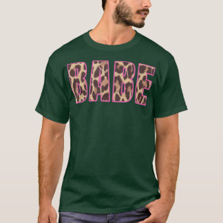 Niedlich Babe Leopard Print Bridal Junggeselinnen- T-Shirt
