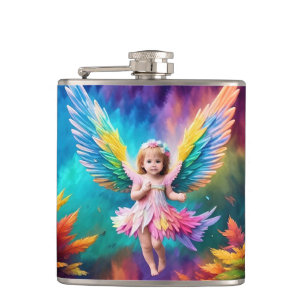 Niedlich Baby Angel Wings Art-38424 Flachmann