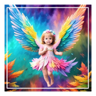Niedlich Baby Angel Wings Art-38424 Fotodruck