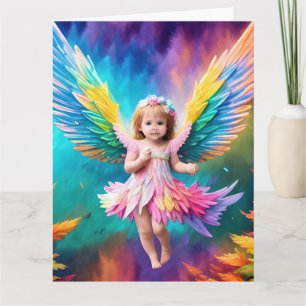 Niedlich Baby Angel Wings Art-38424 Karte