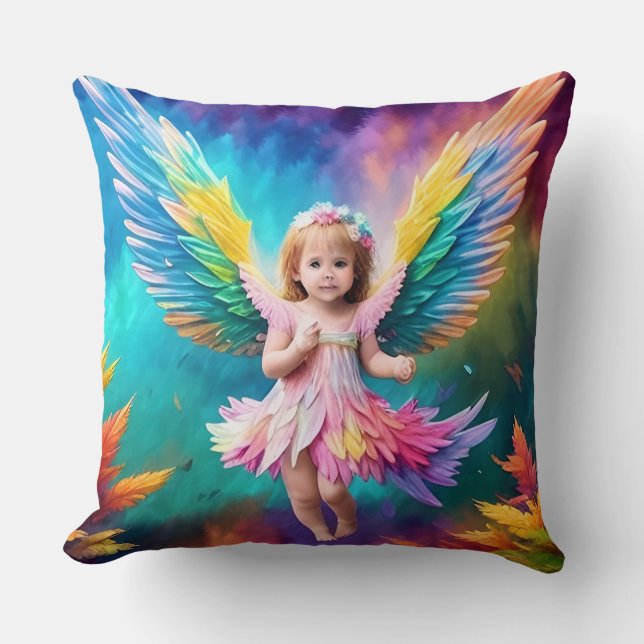 Niedlich Baby Angel Wings Art-38424 Kissen (Vorderseite)