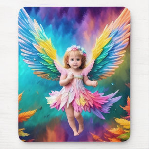 Niedlich Baby Angel Wings Art-38424 Mousepad