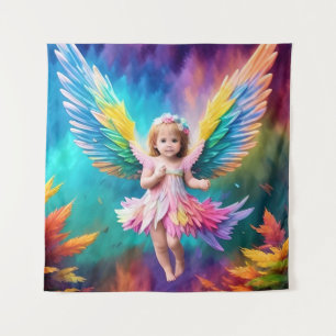 Niedlich Baby Angel Wings Art-38424 Wandteppich