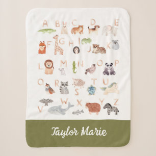 Niedlich Baby Animal Alphabet Sherpadecke