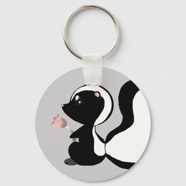 Niedlich Baby Animal - Skunk Schlüsselanhänger (Vorderseite)