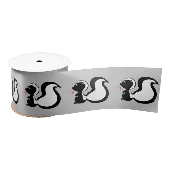 Niedlich Baby Animals Skunk Satinband (Spule)