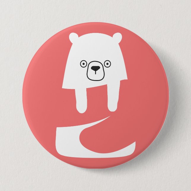 NIEDLICH BABY BEAR | Vater Mama Daughter Son Famil Button (Vorderseite)