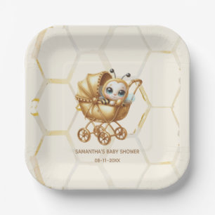 Niedlich Baby Bee Babydusche Papiere Teller