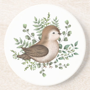 Niedlich Baby Bird Forest Greenerity Woodland Must Getränkeuntersetzer