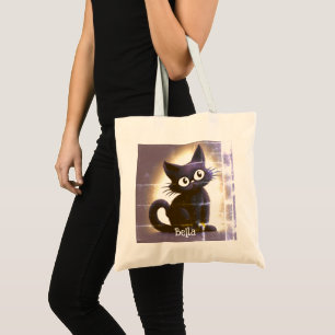 Niedlich Baby Black Cat Halloween Tragetasche