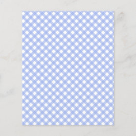 Niedlich Baby Blue Gingham Pattern Scrapbook