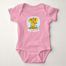 Niedlich Baby Bodysuit - Hallo Sunshine & Elephant