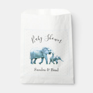 Niedlich Baby Boy Blue Elephants Baby Dusche Geschenktütchen