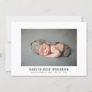 Niedlich Baby Boy Foto Collage Geburtserklärung