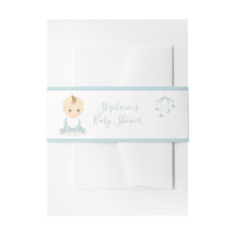 Niedlich Baby Boy und seine Baby-Dusche