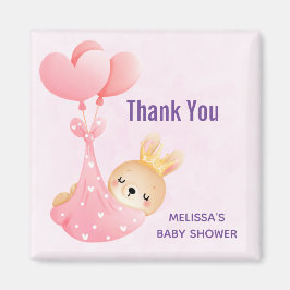 Niedlich Baby Bunny in einem Herzblanket Vielen Da Magnet