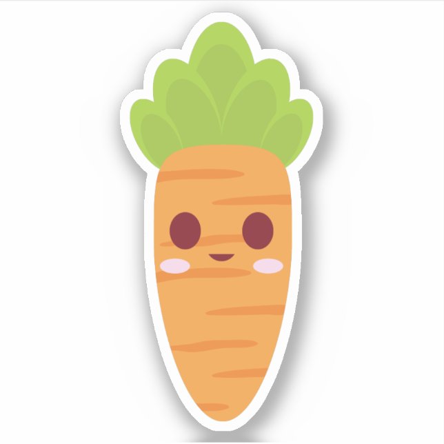 Niedlich Baby Carrot Aufkleber (Vorderseite)