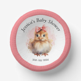 Niedlich Baby Chick Pappteller
