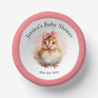 Niedlich Baby Chick Pappteller