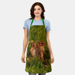 Niedlich Baby Chipmunks Animal Art Schürze