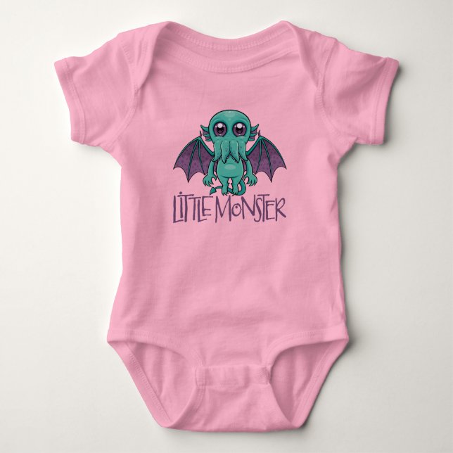 Niedlich Baby Cthulhu Klein Monster Baby Strampler (Vorderseite)