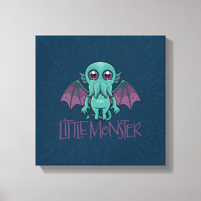 Niedlich Baby Cthulhu Klein Monster Leinwanddruck (Vorderseite)