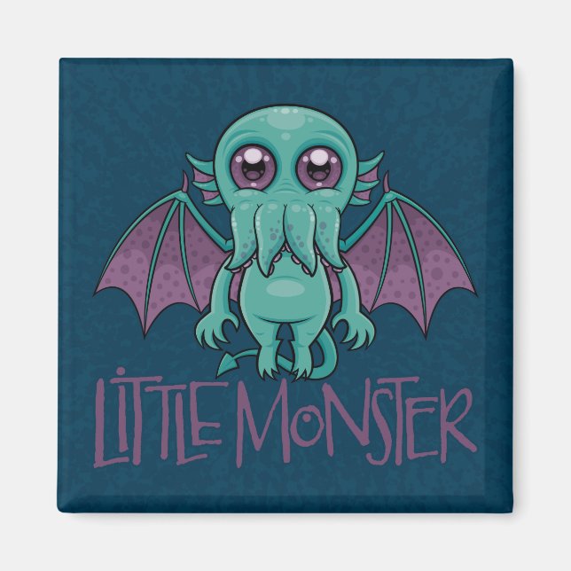 Niedlich Baby Cthulhu Klein Monster Magnet (Vorne)