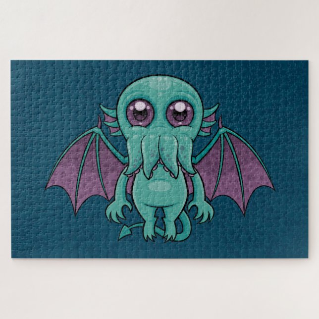 Niedlich Baby Cthulhu Monster (Horizontal)