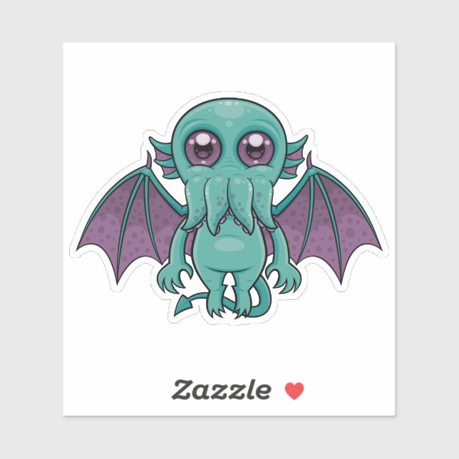 Niedlich Baby Cthulhu Monster Aufkleber (Blatt)