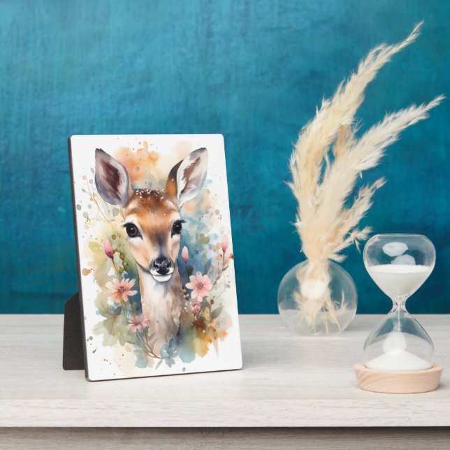 Niedlich Baby Deer Fotoplatte (Seite)