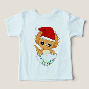 Niedlich Baby Dino Weihnachten