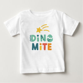Niedlich Baby Dinosaur, Dino Mite Party Baby T-shirt