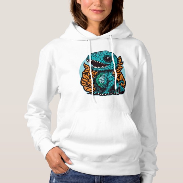 Niedlich Baby Dinosaur Hoodie (Vorderseite)