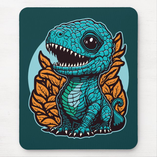 Niedlich Baby Dinosaur Mousepad (Vorne)