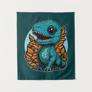 Niedlich Baby Dinosaur Wandteppich