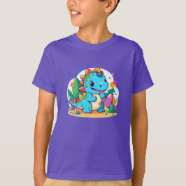 Niedlich Baby Dinosaurier Design T-Shirt